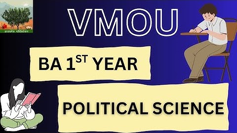 BA 1st year Political science। VMOU। Semester system