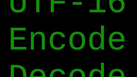 Base [7]: Unicode Conversions (part 2)