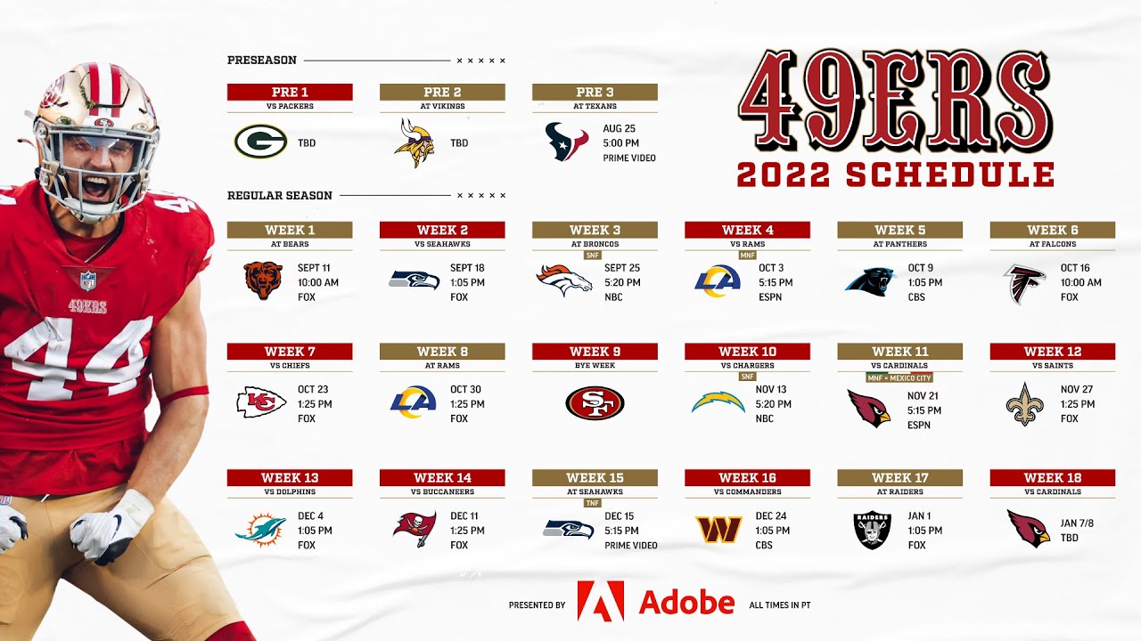 Fight for What's Ours. The 49ers 2022 Schedule is Here - YouTube