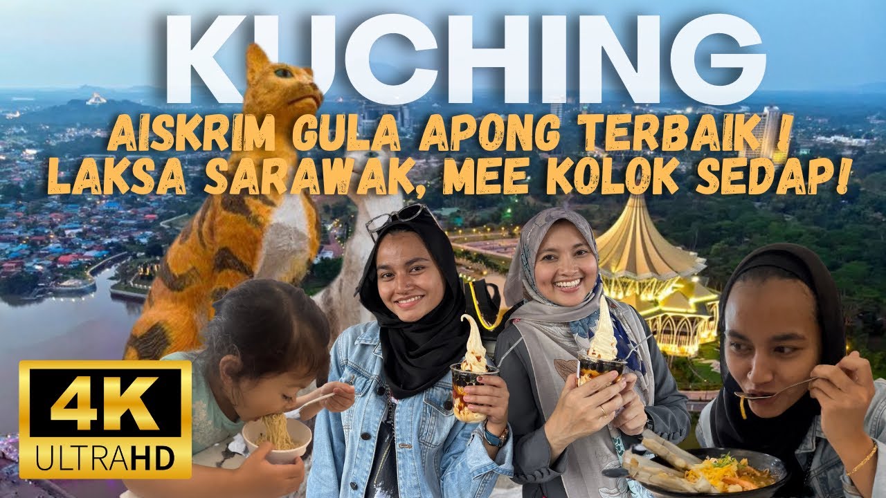 🇲🇾Ep. 17 - Aiskrim Gula Apong Terbaik di Sarawak | Laksa Sarawak | Mee Kolok
