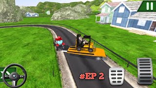 Real Tractor Trolley Cargo Farming Simulator - Farmer Tractor Game - New Android Gameplay #EP 2 🚜 screenshot 4