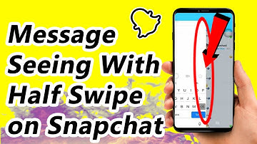 New Update || How to Half Swipe on Snapchat in Android/iPhone || Seen Message Without Seeing