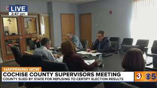 WATCH: Cochise County supervisors meeting after being sued for refusing to certify election results