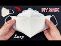 New Style Beautiful 3D Lace Mask Idea! Diy Face Mask No Fog On Glasses Easy Pattern Sewing Tutorial