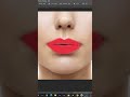 Realistic Lipstick color change in photoshop! #shorts #youtubeshorts #lipstickcolor #adobephotoshop