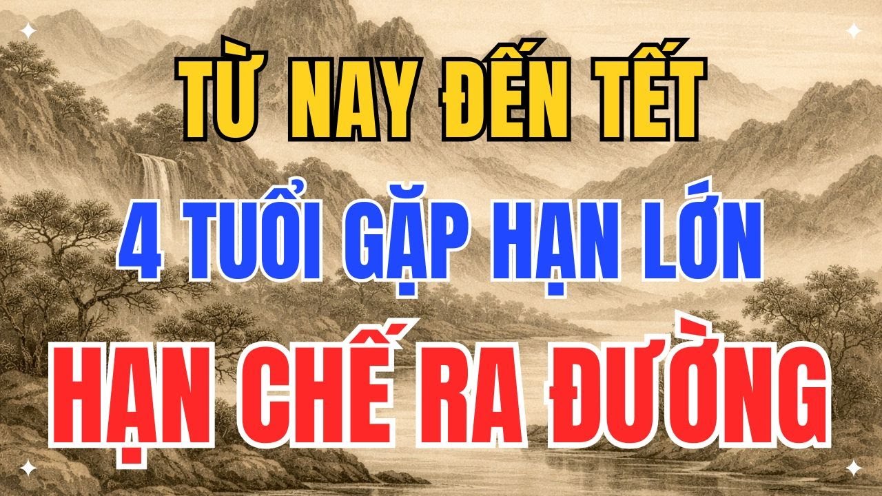 Từ Nay Đến Tết: 4 Tuổi Gặp Hạn Lớn – Hạn Chế Ra Đường Kẻo Hao Tài