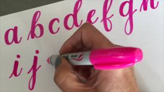 Oddly Satisfying: Sharpie Brush Lettering Alphabet