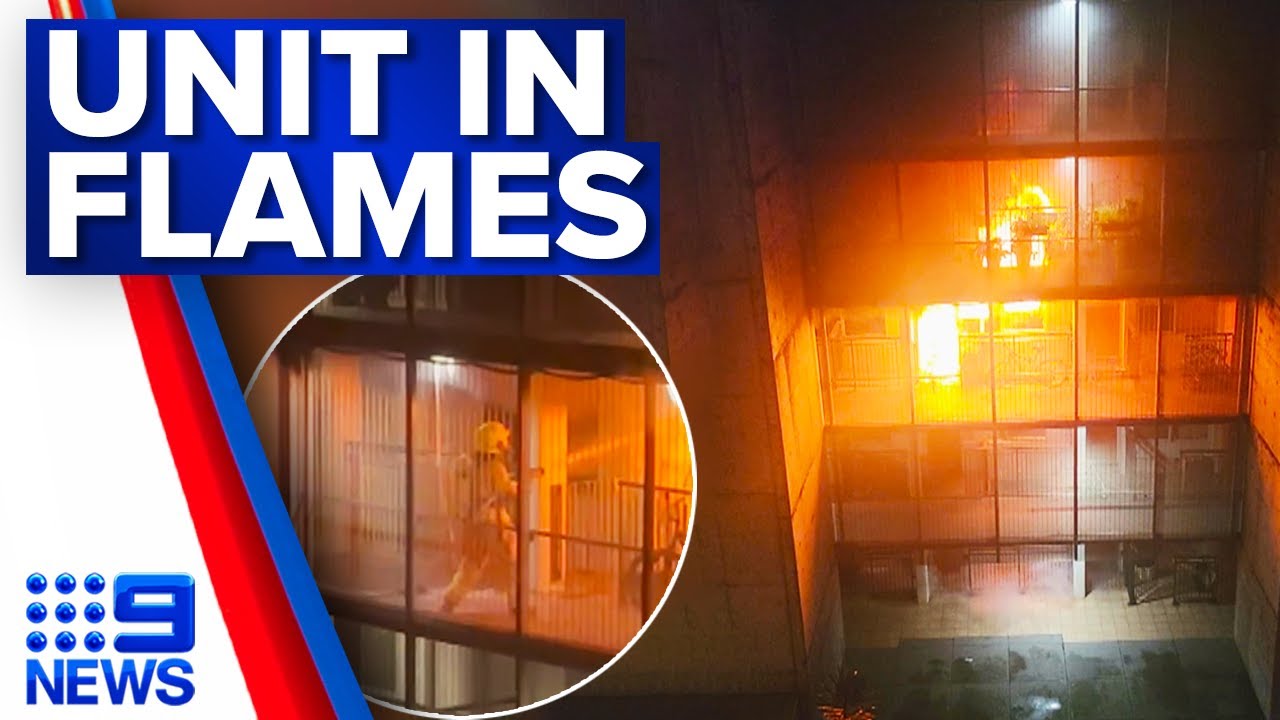 Residents evacuated after unit fire in Sydney | 9 News Australia - YouTube