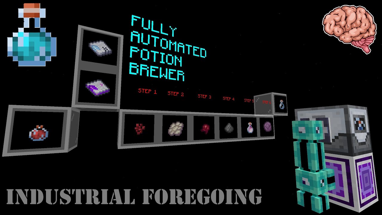 Automatic Potion Brewer Tutorial - Industrial Foregoing & Advanced AE2 ...