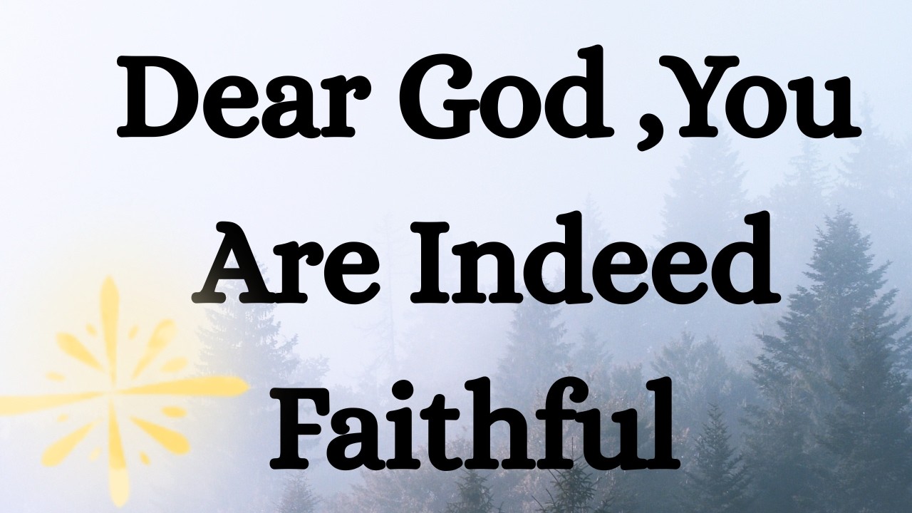 A Powerful Prayer of Gratitude and God’s Faithfulness