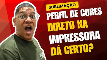 Como instalar o perfil de cores para sublimação direto na impressora?