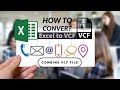 How to Convert Excel to VCF contact File