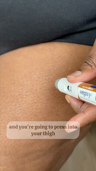Scared? Letโs Inject Wegovy Pen ๐ together | Follow Quick Thigh Guide #shorts