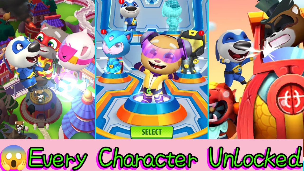 OMG 😱 I Unlocked Everything 2000💎 all Characters in Talking Tom Hero