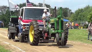 John Deere A Pulling at Grey Eagle MN