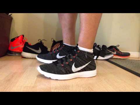 Nike Lunar Woven Chukka Shoes Men Size 13 Black Orange Suede Comfort Sneakers Nike Lunar Flyknit Chukka Midnight Fog/Black-Total Orange  main image 4
