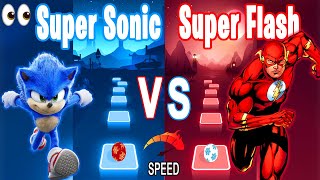 Sonic the HedgeHog Song VS The Flash Song - Tiles Hop Edm RUSH!