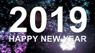 2019 Countdown - 10 second count down with 2min looping Happy New Year graphic