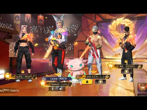 LIVE TODAY FREE FIRE INDIA 💫GIVEAWAY CUSTOM ♥️UID CHECK✅GUILD TEST#miss romija ff
