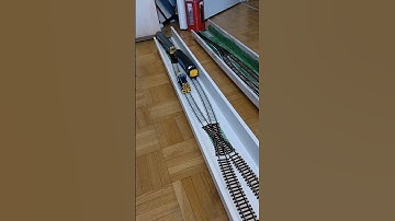 Ikea Mosslanda shelf modular model railway layout overview