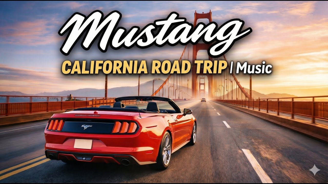 San Francisco Open Top Drive 🇺🇸  Ford Mustang C with Music