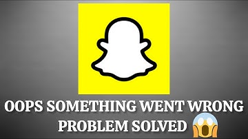 Solve "Snapchat" Oops Something Went Wrong Please Try Again Later Problem |SR27SOLUTIONS