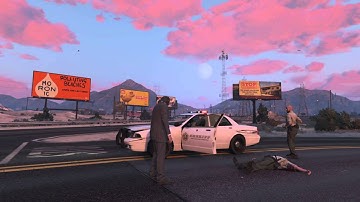 God wanted another dick head - Random police chase - No Minimap HUD - Grand Theft Auto V PS4 GTA5