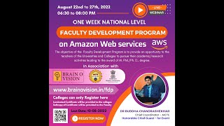 NATIONAL LEVEL FDP ON AWS DAY 1