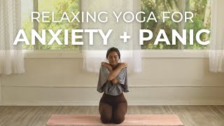 20 Minute Relaxing Yoga for Panic Attacks, Anxiety, and Stress | Beginnerfriendly Yoga