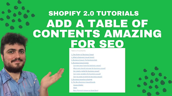 Enhance User Navigation and SEO with Jump Links on Shopify