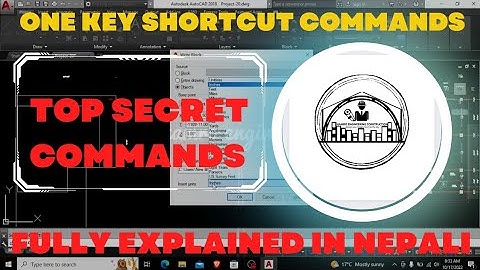 ONE KEY SHORTCUT COMMANDS- How To Use These Secret AutoCAD Commands For Maximum Efficiency
