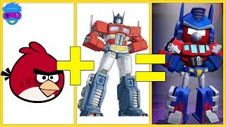 Angry Birds Transformers - BEFORE & AFTER - Part 1