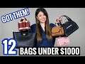 12 LUXURY BAGS under $1,000 | Pros/Cons and Mod Shots | Bags to suit everyone! + GIVEAWAY TIME! 🎉