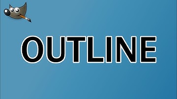How to Outline Text in Gimp