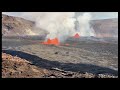 Aerial video of Kīlauea summit eruption in Halema‘uma‘u - June 7, 2023