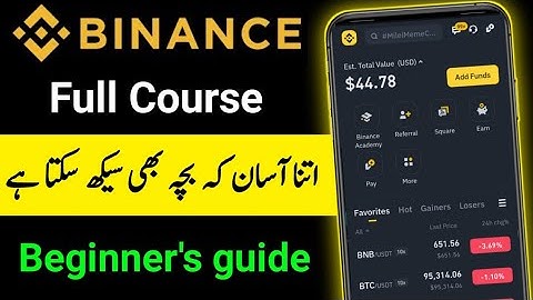 Binance Tutorial for Beginners Full Course 2025 | How to Use Binance Step by Step Guide