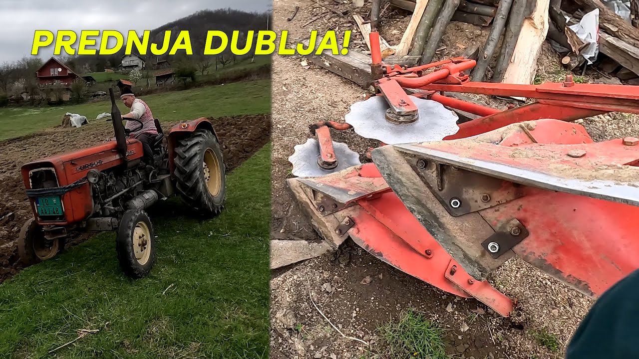 Popravljanje i štelovanje pluga kod prijatelja Neše Erića-Ursus C360 i IMT 756