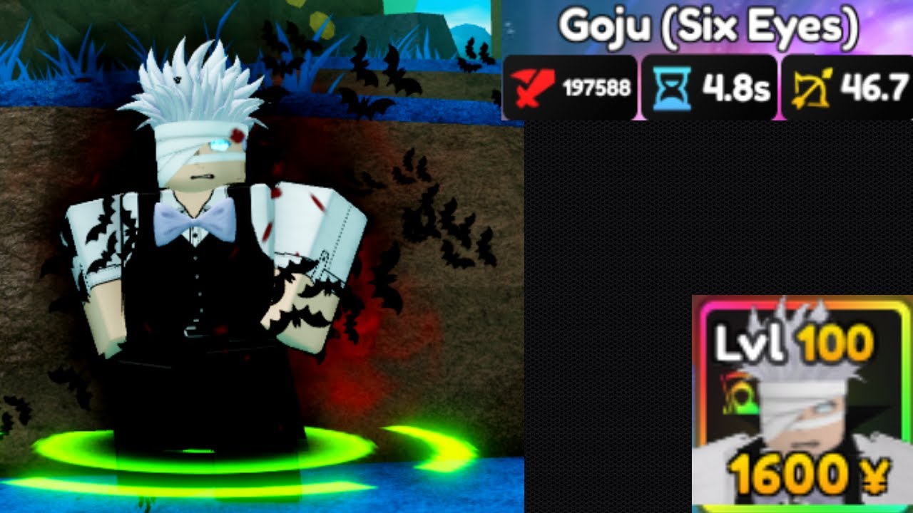 UPD 6.0 NEW GOJO/GOJU (SIX EYES) EVOLVE AND SHOWCASE! ANIME ADVENTURES! 