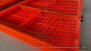 Chinese vibrating Polyurethane  mesh minerial,tensioned Urethane Deck Dewatering