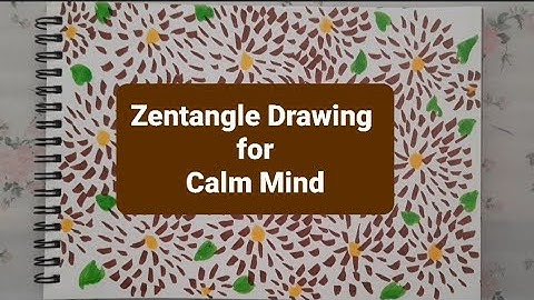 Zentangle Drawing for Calm Mind | Relaxing Doodle Art for Stress Relief & Focus