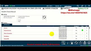 Toyota Noahvoxy 2023 Health Check By Gts With Dst-I Tool