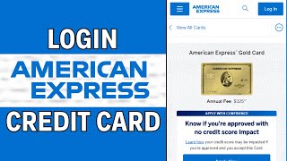 Express Credit Card Login Tutorial | How To Sign In To American Express Credit Card Account