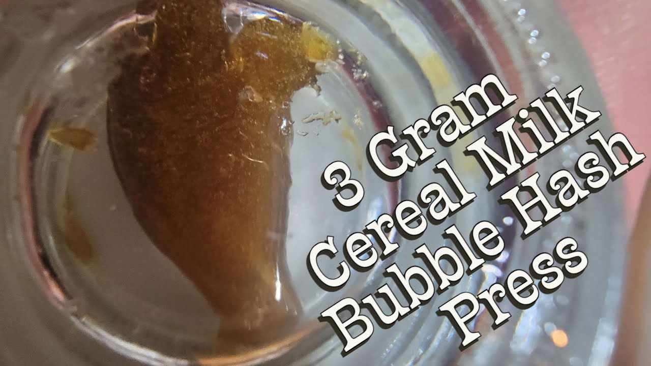 Learning to Press Rosin #5 | Low Temp | Cereal Milk Bubble Hash