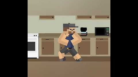 Minecraft Animation Chicken Dance Meme Ralph Breakdancing Backflip #shorts