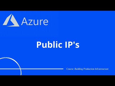 Azure #8 - Public IP Addresses | Azure Tutorial