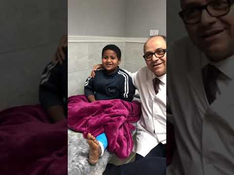 البطل ابراهيم من السعوديه ما شاء الله عليك يا حبيبي وربنا يتم شفاك علي خير