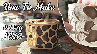 How to Make a Ceramic Mug...with HOLES | No Pottery Wheel
