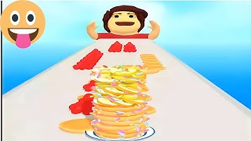Preview of Pancake Run All Levels Android ios Gameplay How to Play Pancake Run #dknem #kugo #pikaguy