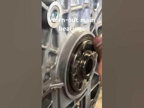 KIA 2.4L Engine, worn-out main bearings. #engine #kia #bearing #wornout