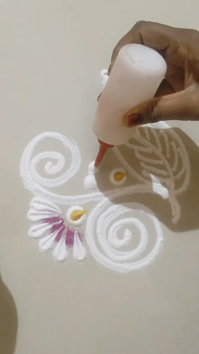 #simple rangoli design #rangoli design #easy#rangoli#art#daily rangoli design #shorts#short video